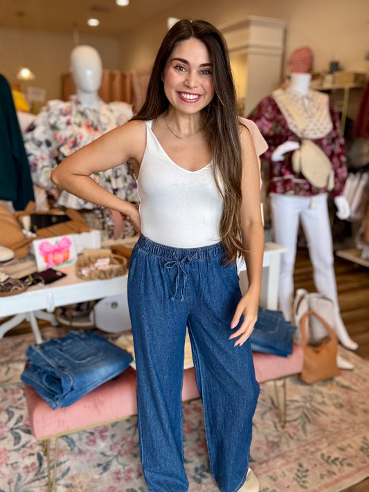 Cassandra Chambray Pants