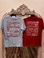Ksea & Co.+ BRB Surf City Map Tee Red  & Blue
