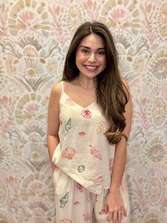 Carefree Summer Seashell Top