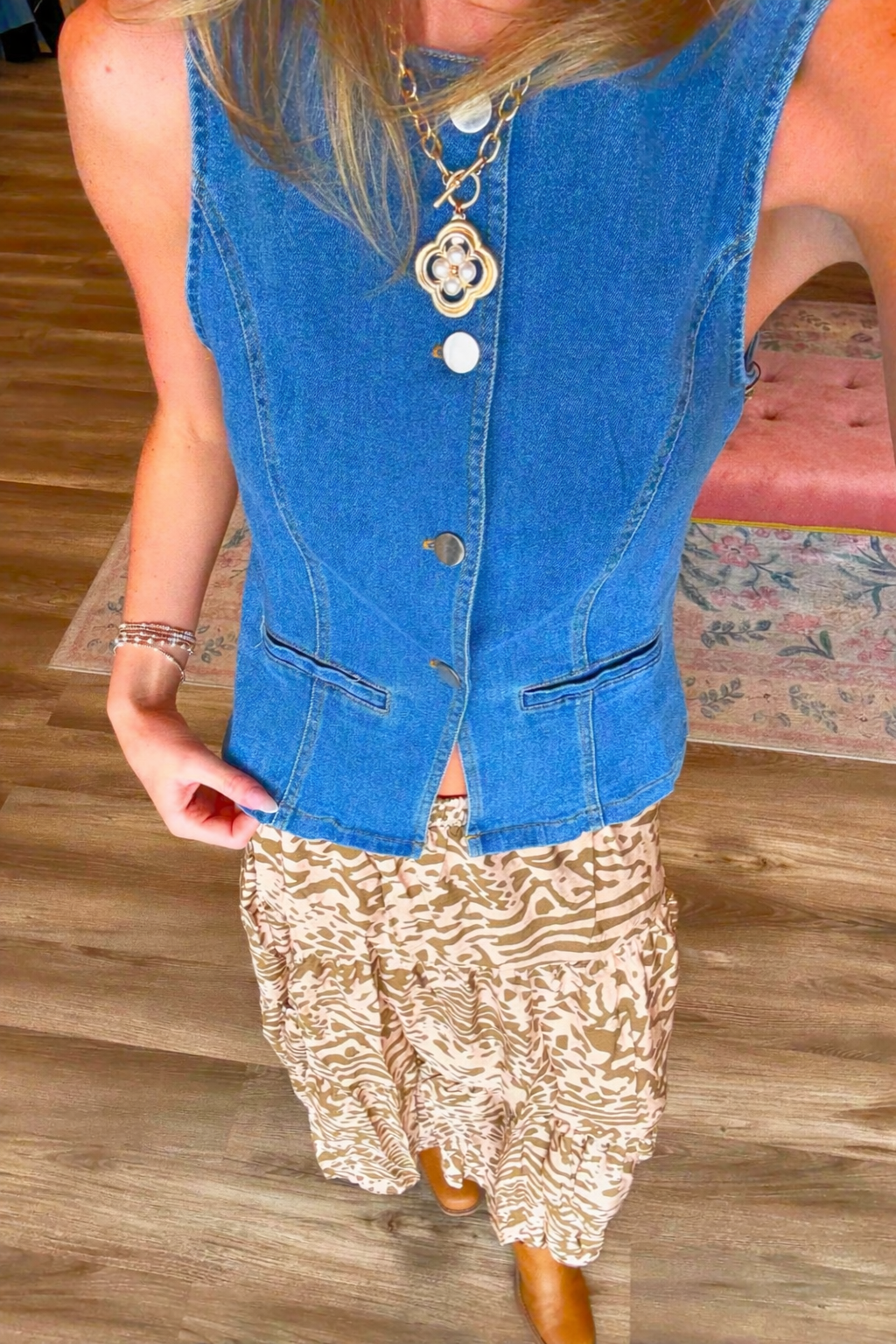 Kelley Denim Tank Top