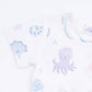 Floral Sea Creatures - Loungewear Short Set