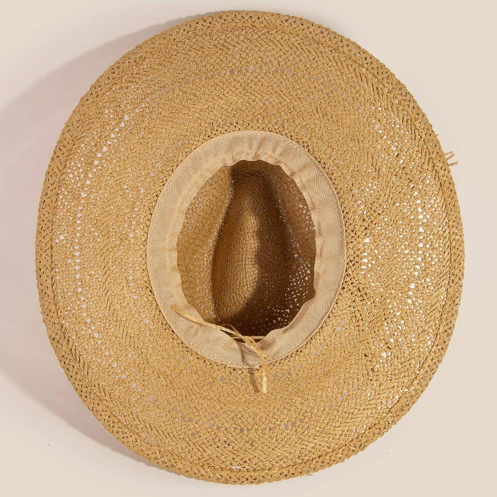 Braided Rope Band Straw Hat