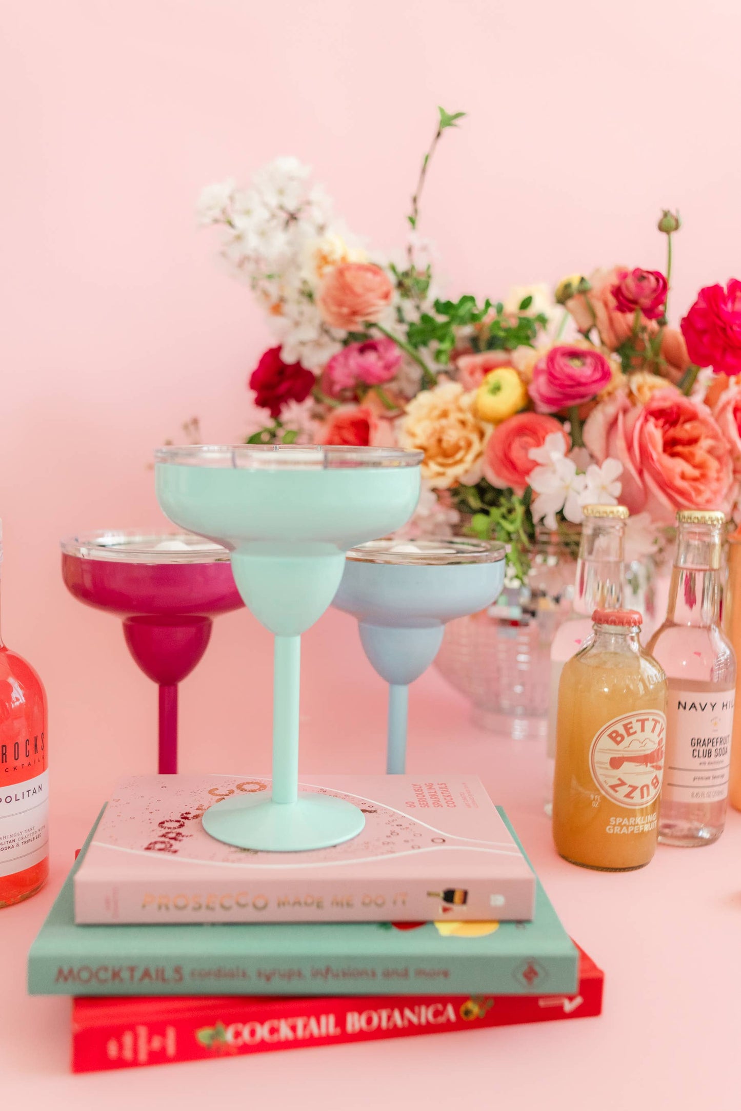 Mint Margarita Glass with Lid - 8oz Stainless Steel