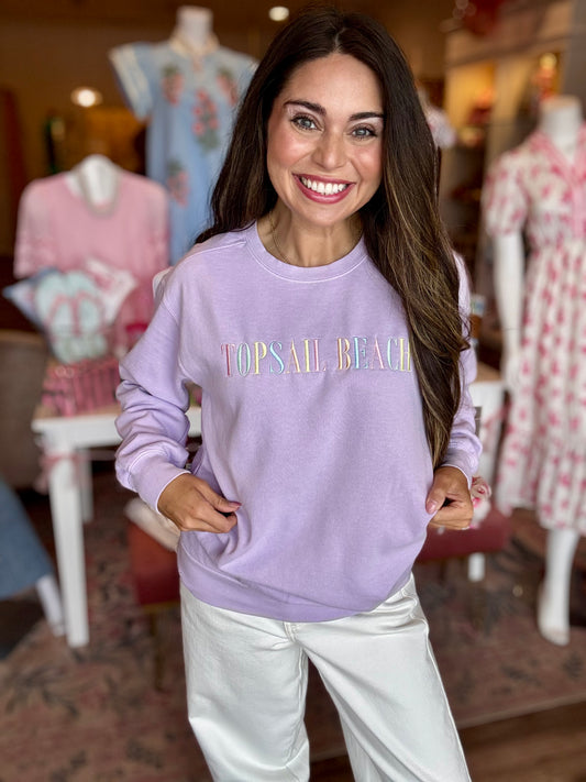Lilac Topsail Beach Sweatshirt