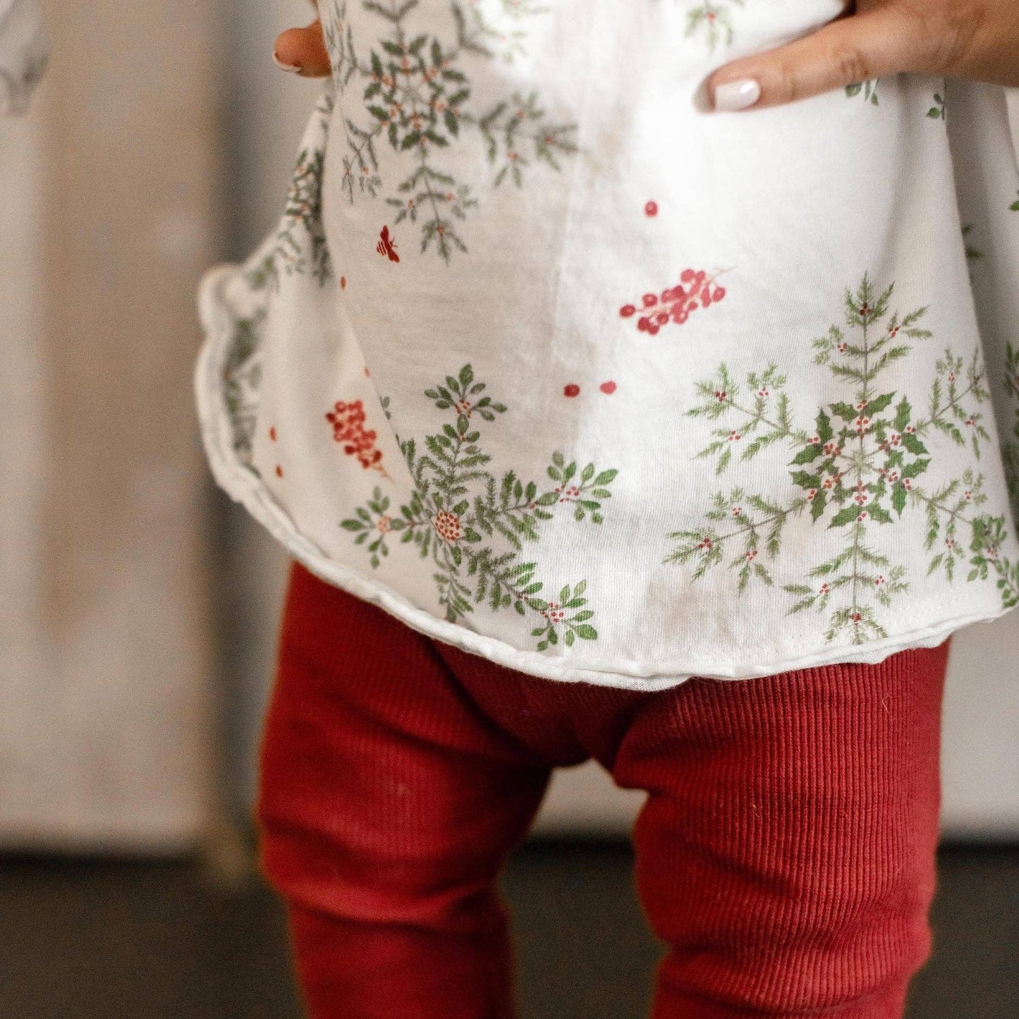 Holiday Snowflakes Organic Tunic & Pants Set