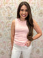 Lilly Pulitzer Vanna Knit Top Pink Muse