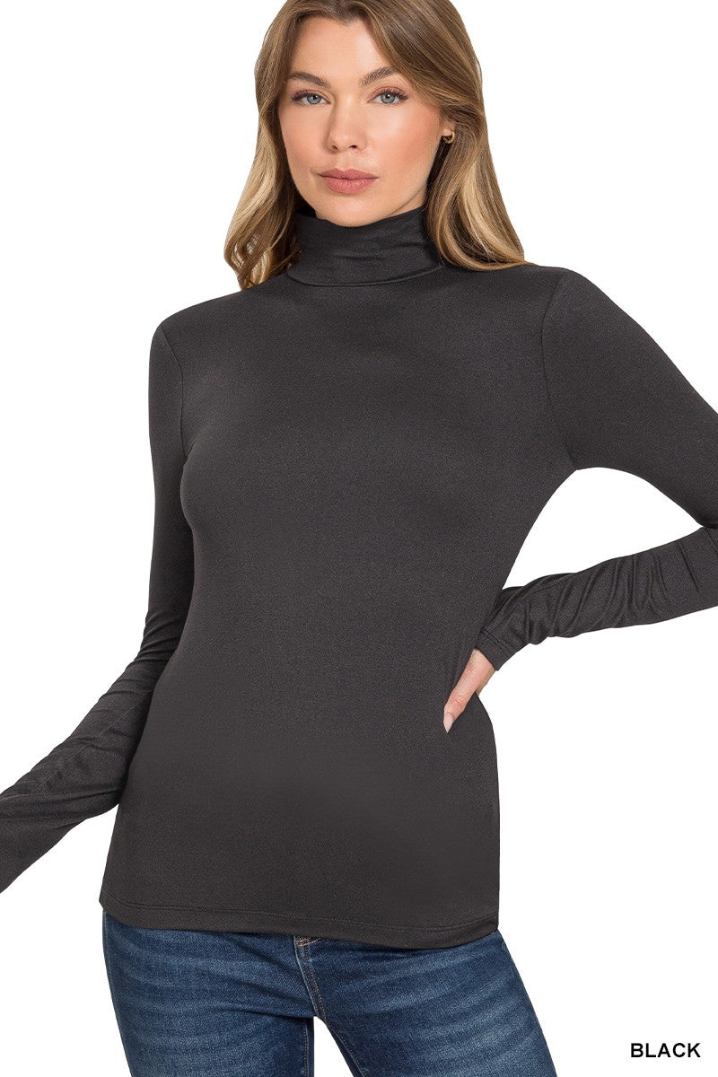 Butter Soft Black Turtle Neck