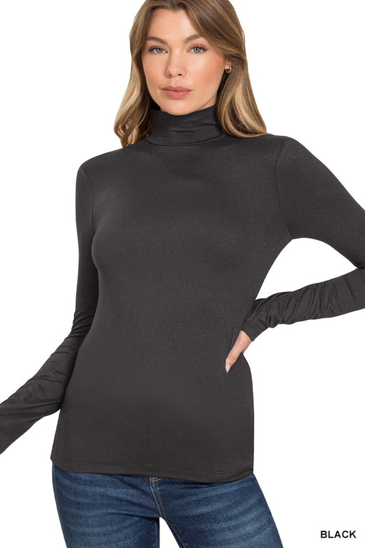 Butter Soft Black Turtle Neck