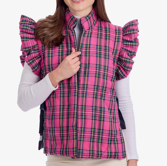 MudPie Pink Quilted Jefferies Vest