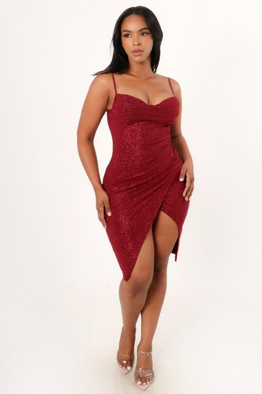 Grady Glitter Body Con Dress