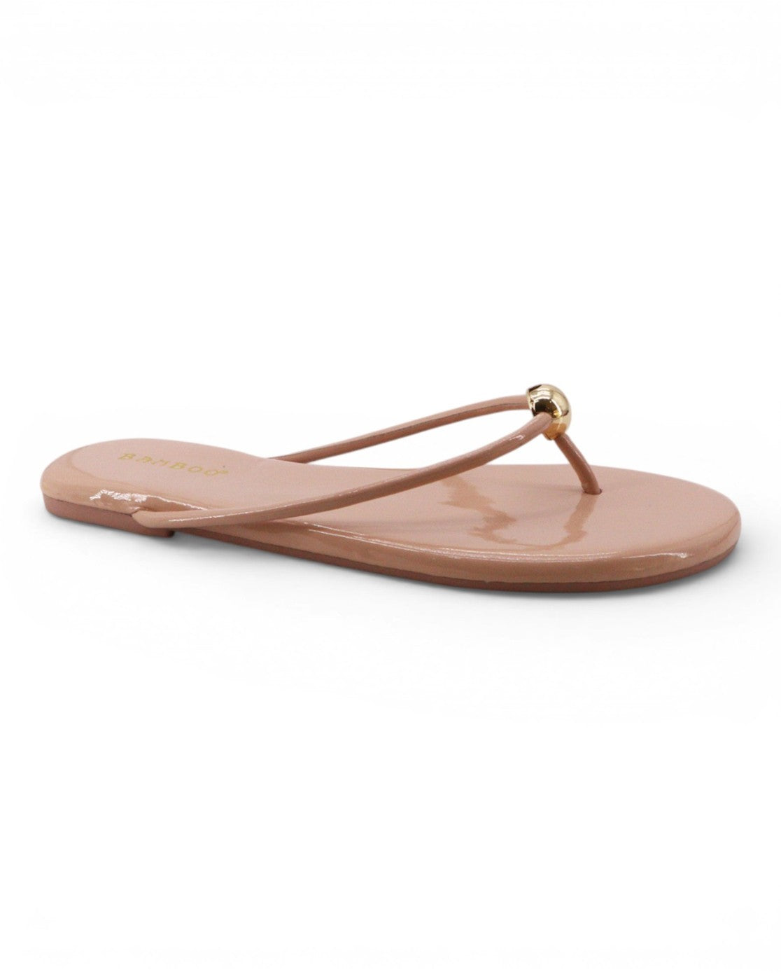 Sullivan Nude Patent Flip Flop
