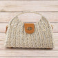 Woven Straw Top Handle Handbag