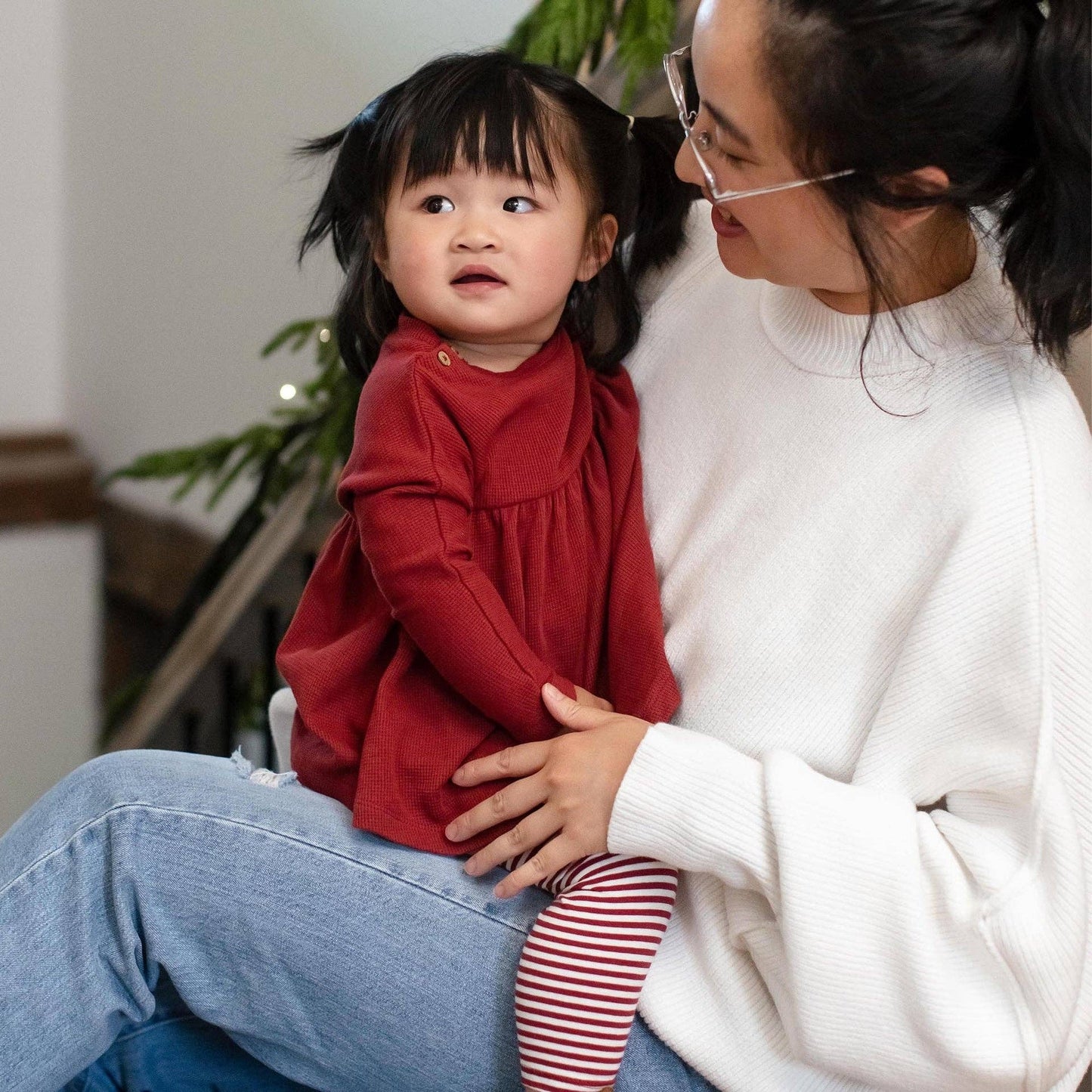 Burt’s Bees Thermal Organic Girl Tunic & Pants Set