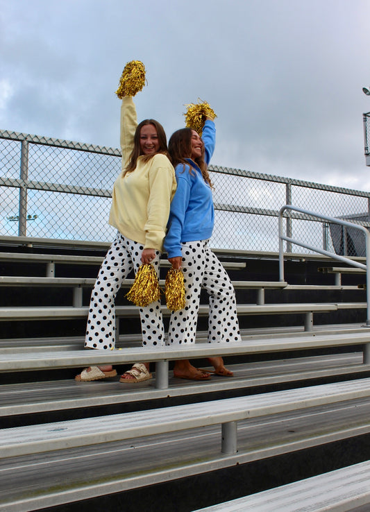 Polka Dot Crop Flare Pants