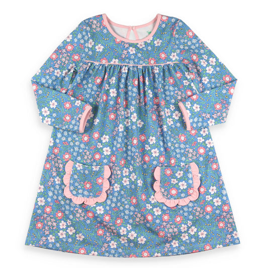 Shrimp & Grits Cornflower Petal Dress