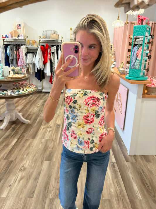 Cathy Strapless Corset Top