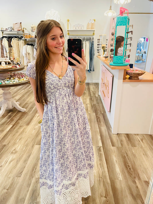 Sammie Blue Scrunch Dress