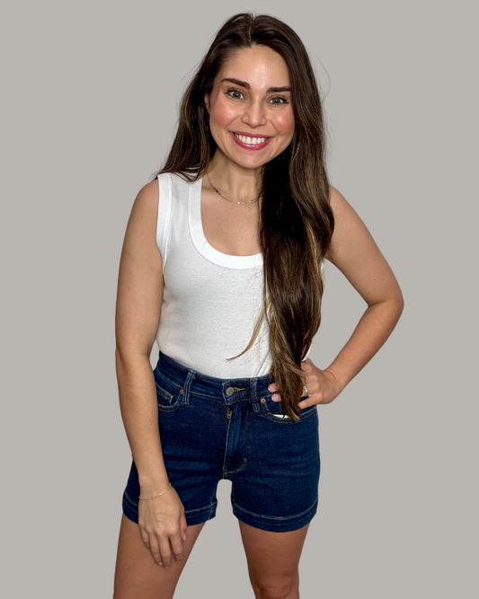 Judy Blue HW Tummy Control Shorts