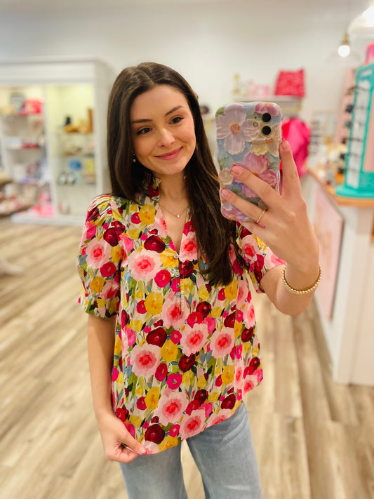 Lisa Floral Top