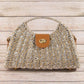 Woven Straw Top Handle Handbag