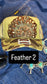 GREEN CAMO CAMOUFLAGE FEATHER TRUCKER HAT