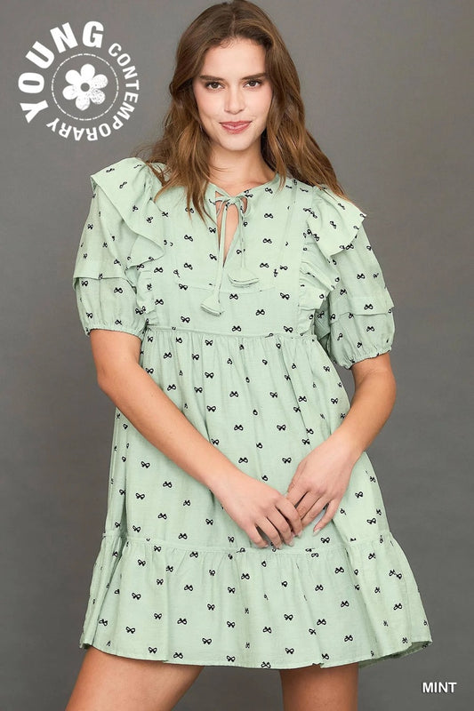 Mint Bow Dress