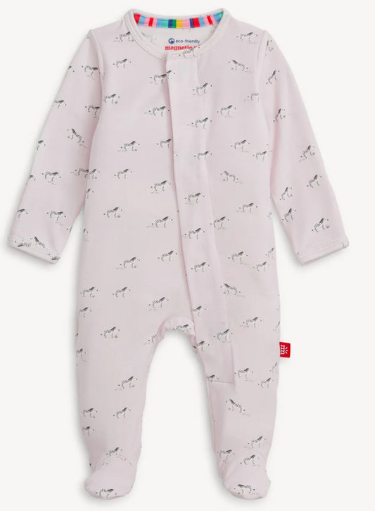 Little Girl Magnetic Me Pink Savannah Plains Footie