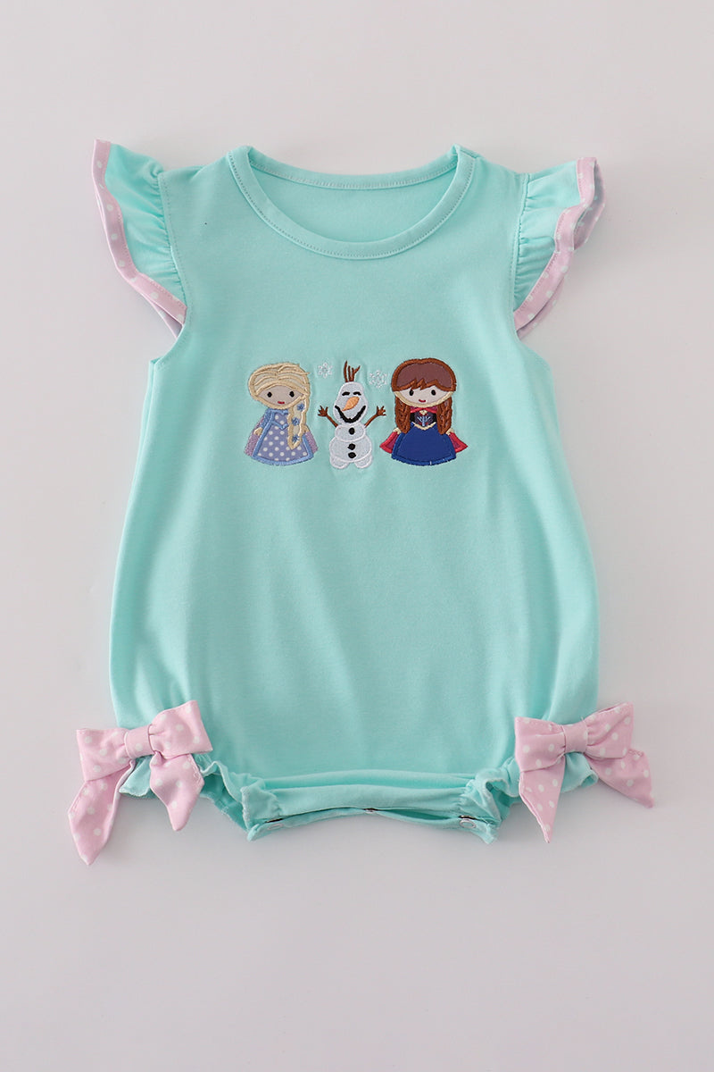Little Girl Frozen Embroidery Bubble