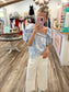 Colette Cropped Wide-Leg Scallop Pocket Detail Pants