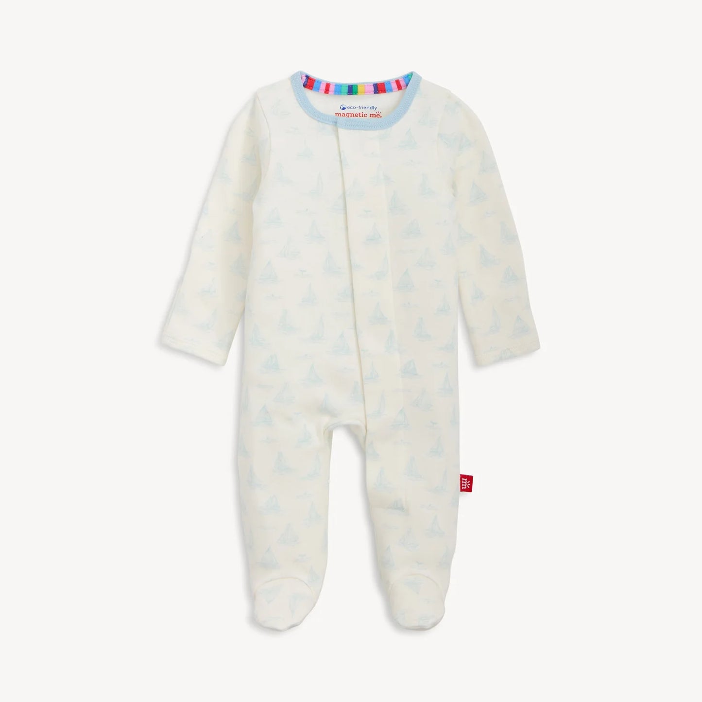 Magnetic Me Tiny Tides BL Organic Cotton Magnetic Footie