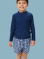 Boys Navy Long Sleeve Rash Guard