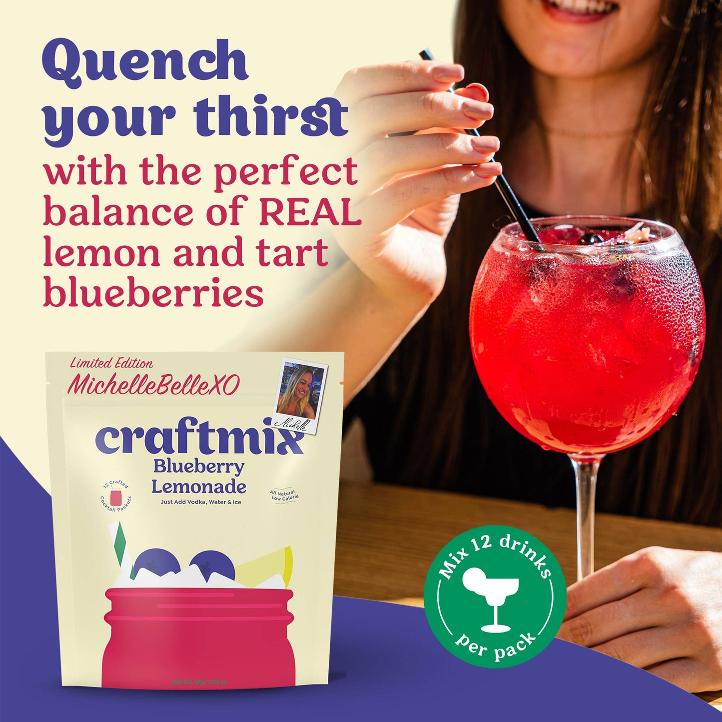 Blueberry Lemonade & Cocktail Mixer - Single