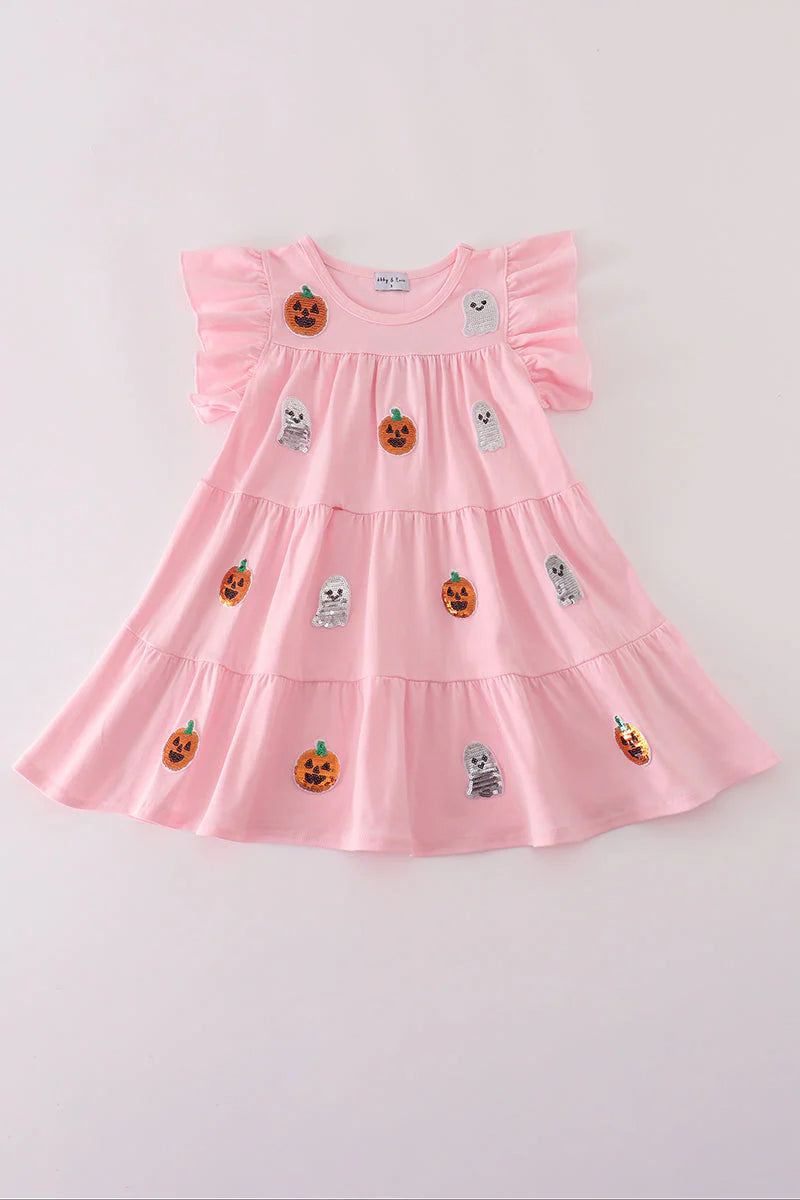 Little Girl Sequin Halloween Dress