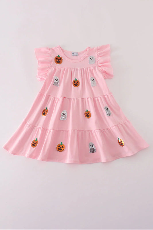 Little Girl Sequin Halloween Dress