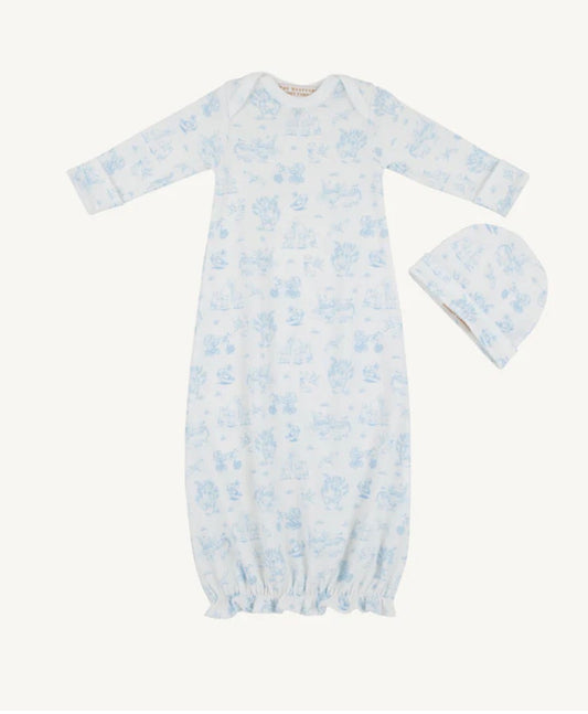 The Beaufort Bonnet Company Adorable Everyday Set Sir Proper's Sweet Arrival (Beale Street Blue) with Worth Avenue White