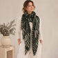 Geometric Pattern Print Lightweight Oversized Shawl Scarf