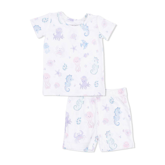 Floral Sea Creatures - Loungewear Short Set