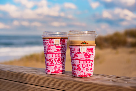 Blue Ridge custom Ksea & Co Surf City Coffee Sleeve