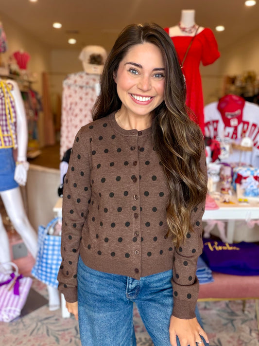 Lucy Polka Dot Cardigan