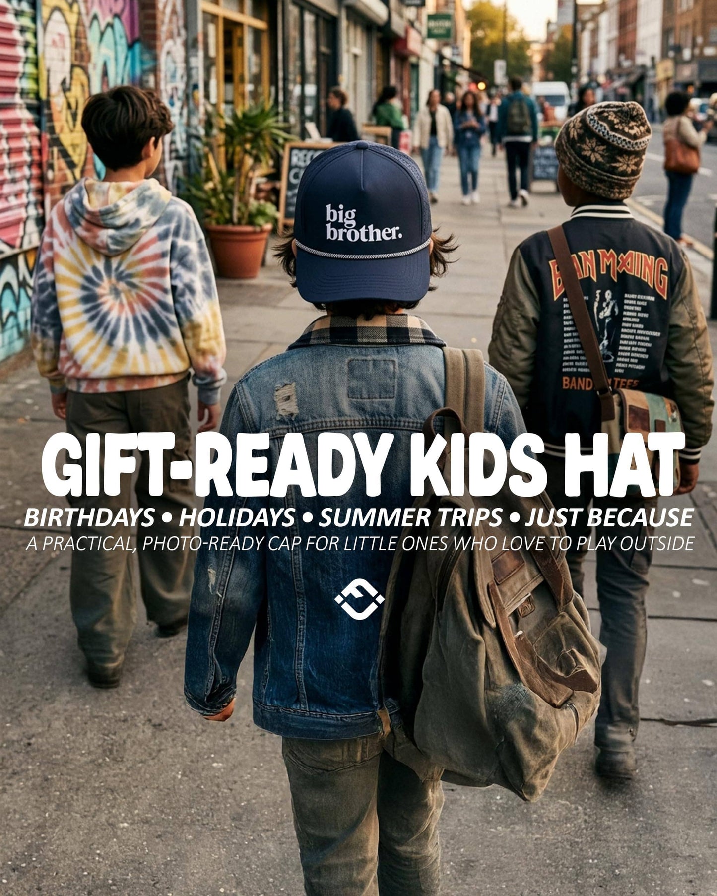 Kid's Golf Hat - Big Brother - Navy