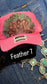 HOT PINK FEATHER TRUCKER HAT