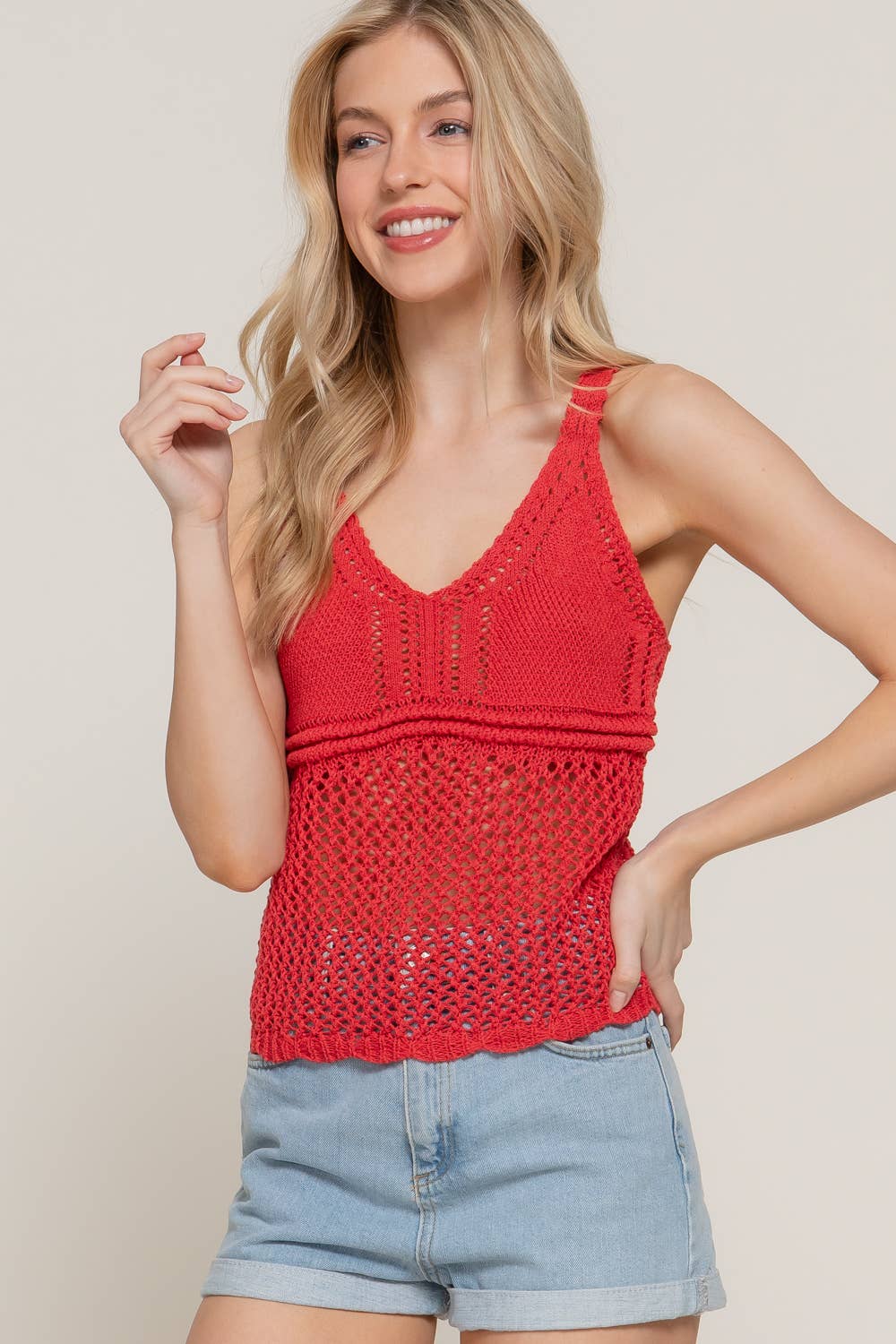 Cora Crochet Tank