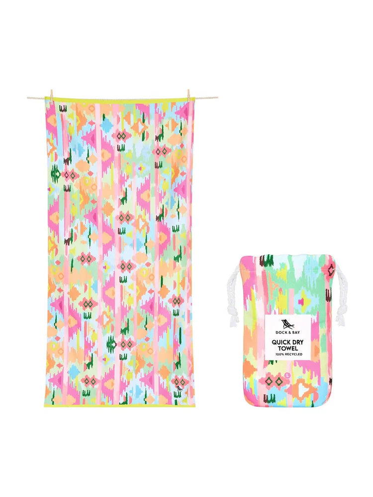 Dock & Bay Quick Dry Towel- Ibiza Glow