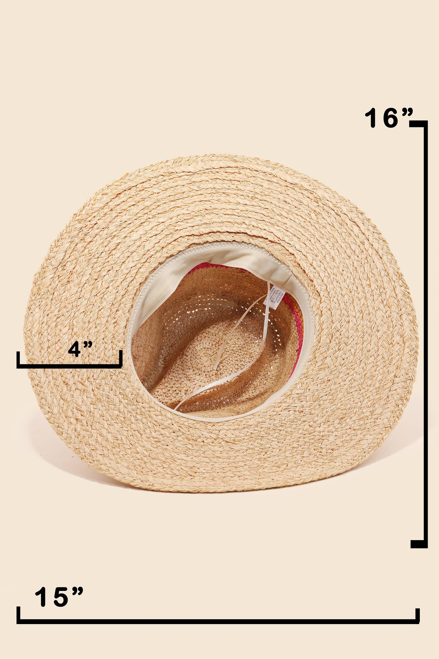 Rainbow Stripe Braided Sun Hat