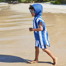 Dock & Bay Poncho- Kids- Whitsunday Blue Small Ages 3-5