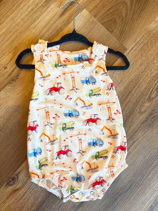 Boys Construction Summer Romper