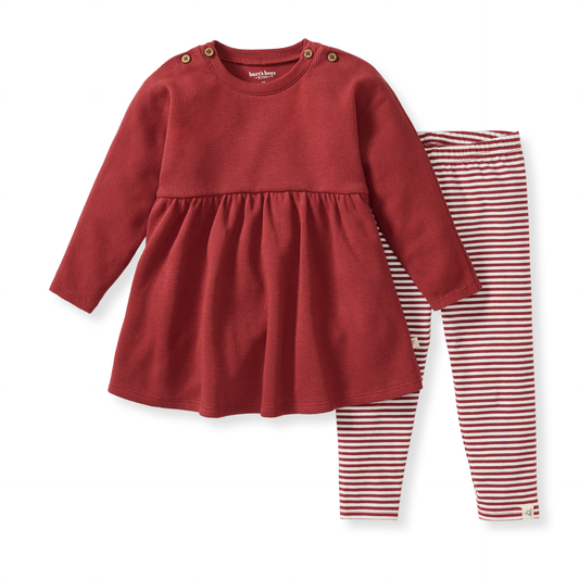 Burt’s Bees Thermal Organic Girl Tunic & Pants Set