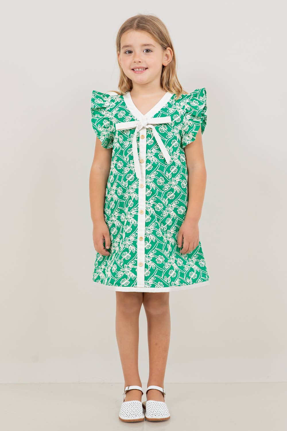 Diane Youth Embroidered Dress