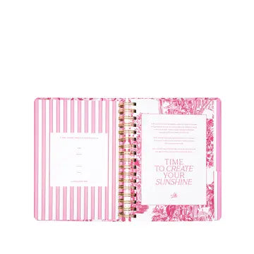 Lilly Pulitzer Large 17 Month Agenda, Conch Shell Pink Burst of Joy