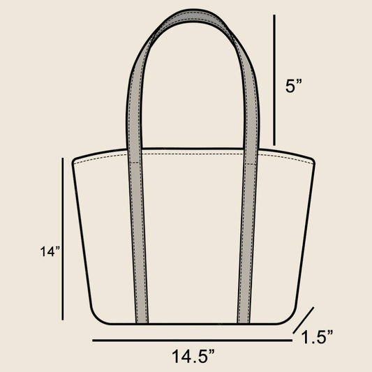 Square Straw Braided Tote Bag